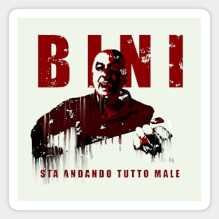 Bini - Sta andando tutto male (white) Magnet